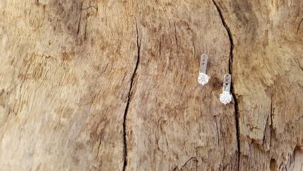 game changing jewelry, .54ctw diamond earring jacket, made in washington, Seattle jewelry designer