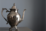 Silver plated teapot