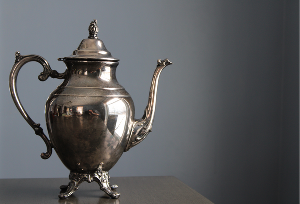 Silver plated teapot