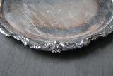 Floral handled platter